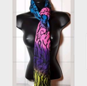 Justice Multicolor Animal Print Scarf
